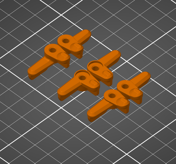 STL FILE - B6/T6/SC6 ExoTech Upgrade Levers