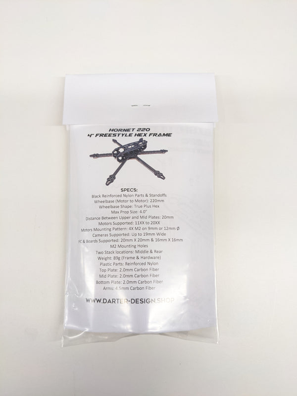 Hornet 220 - 4in Freestyle Hexacopter Frame Kit